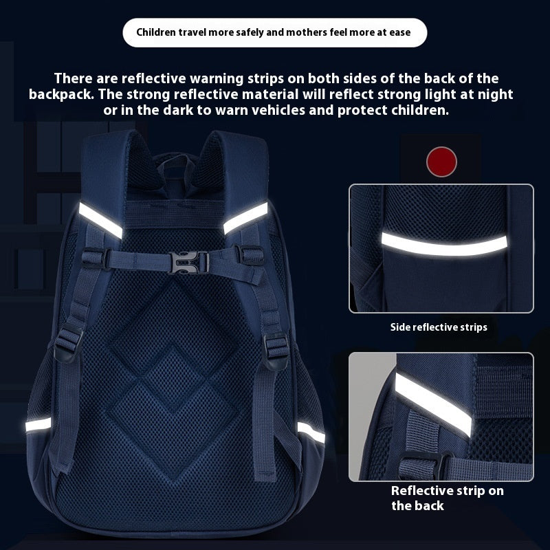 Large Capacity Children's Backpack Handsome Offload Wear-resistant Waterproof Primary School Student Schoolbag