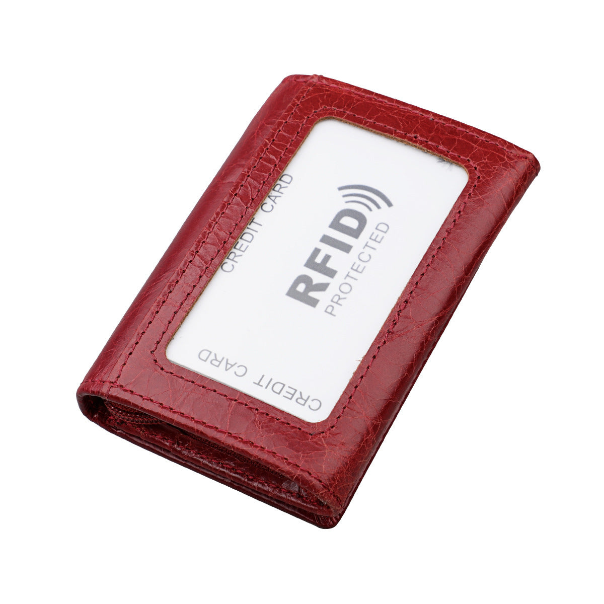 Genuine Leather Coin Purse Short Clutch Men