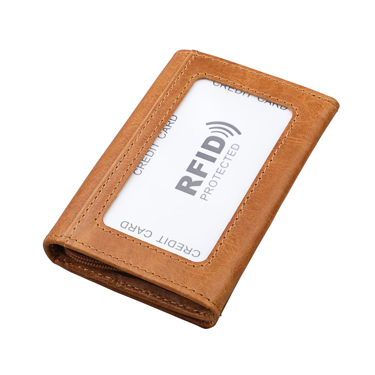 Genuine Leather Coin Purse Short Clutch Men